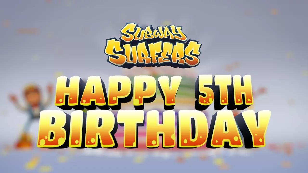 Subway Surfers - HAPPY BIRTHDAY! 5th Birthday Animation by SYBO thumbnail