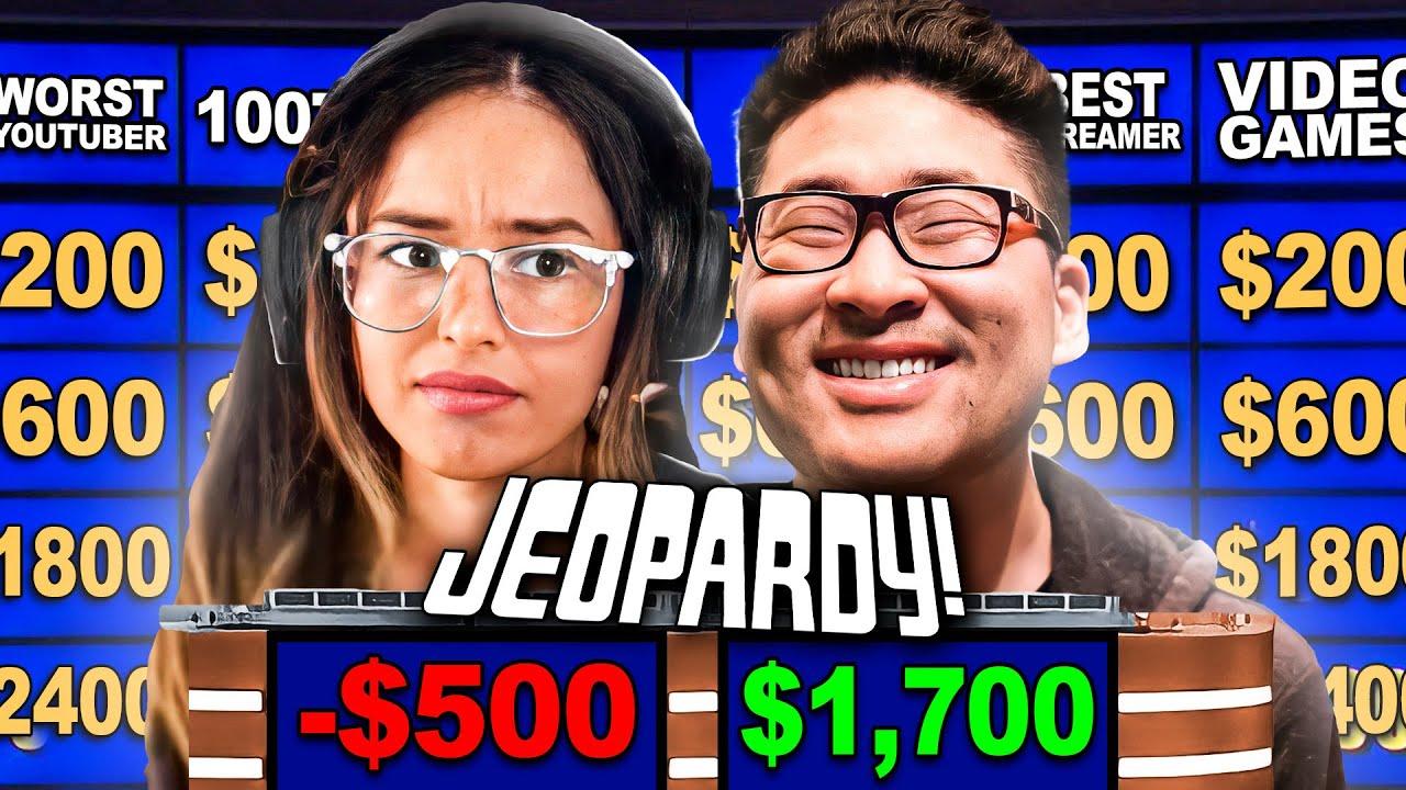 100 Thieves JEOPARDY #2 ft. Valkyrae, PeterParkTV, & More! thumbnail