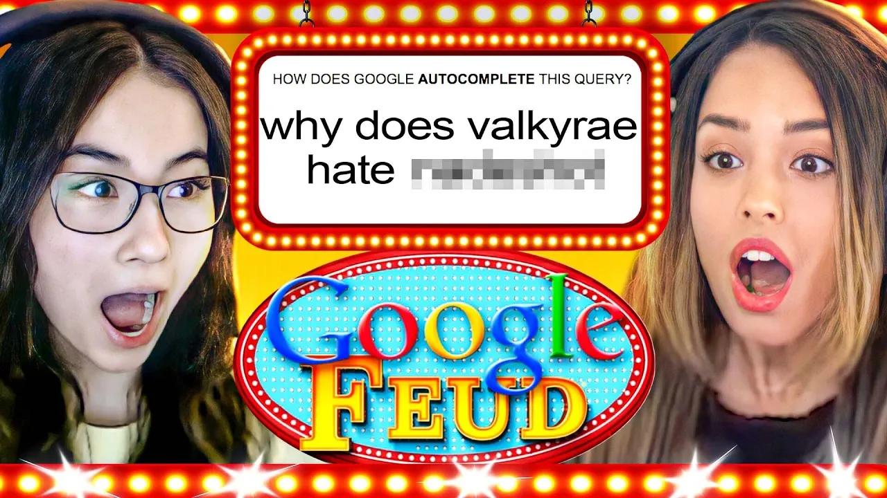 100 Thieves Plays Google Feud ft. Valkyrae, Kyedae & More! thumbnail