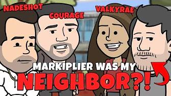 MARKIPLIER WAS MY NEIGHBOR?! ft. Valkyrae, CouRage & Nadeshot thumbnail