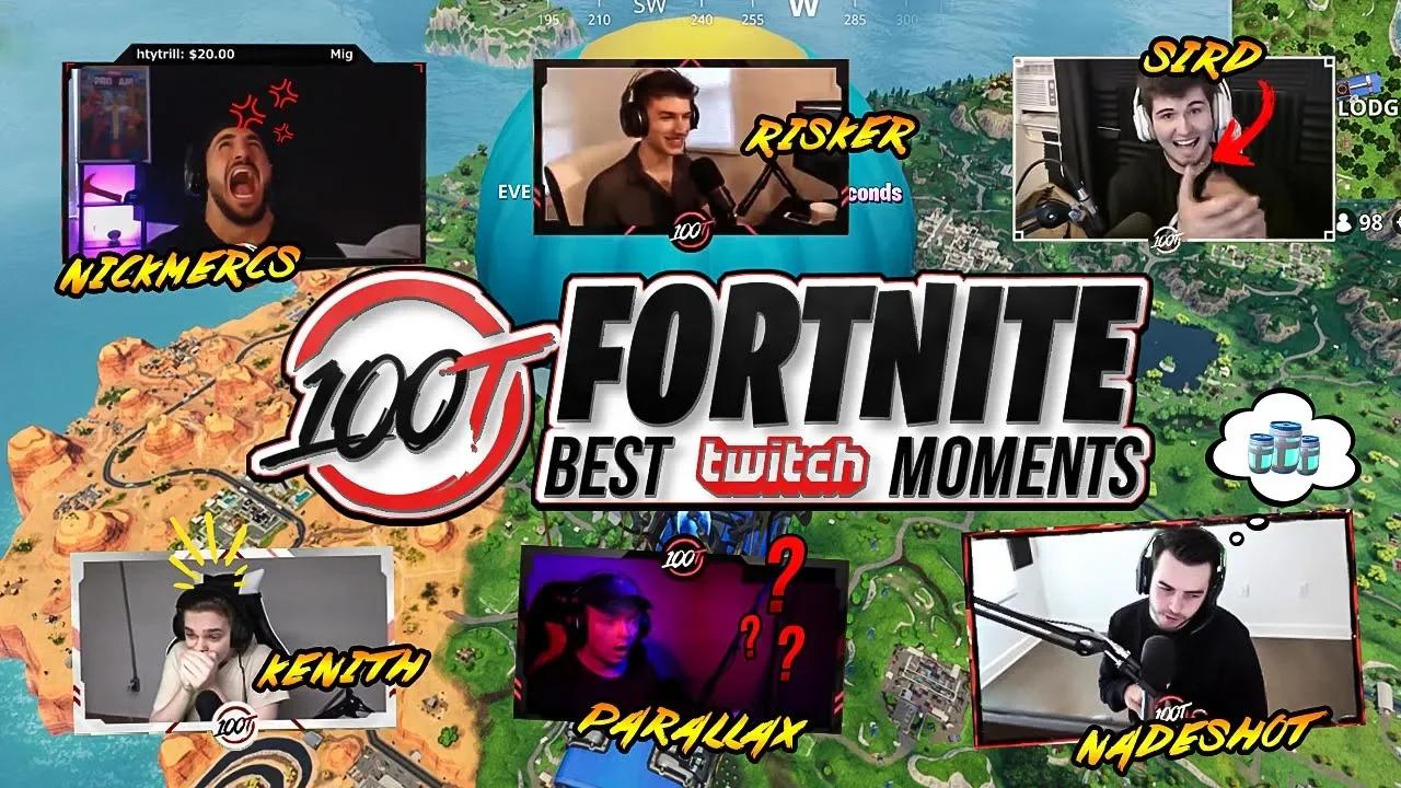 FUNNIEST 100T FORTNITE MOMENTS (Ft. NICKMERCS, Nadeshot, Pokimane, and more) thumbnail