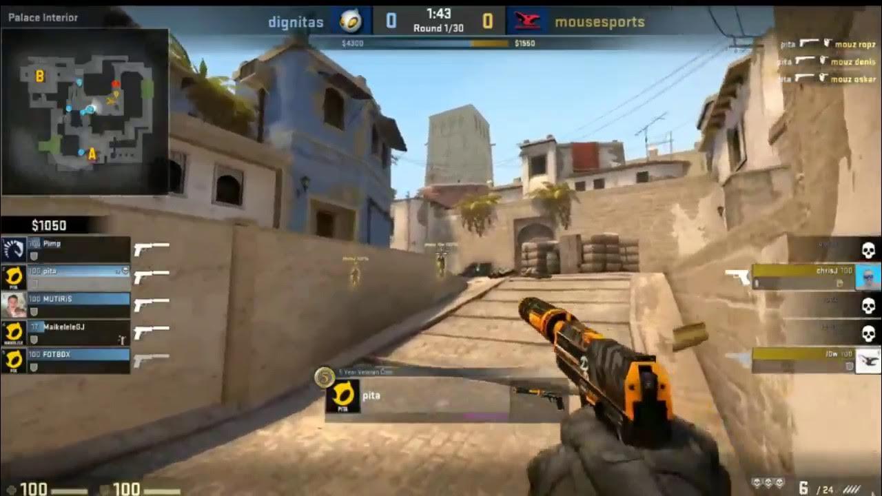 CS:GO - pita 4K pistol against mousesports thumbnail