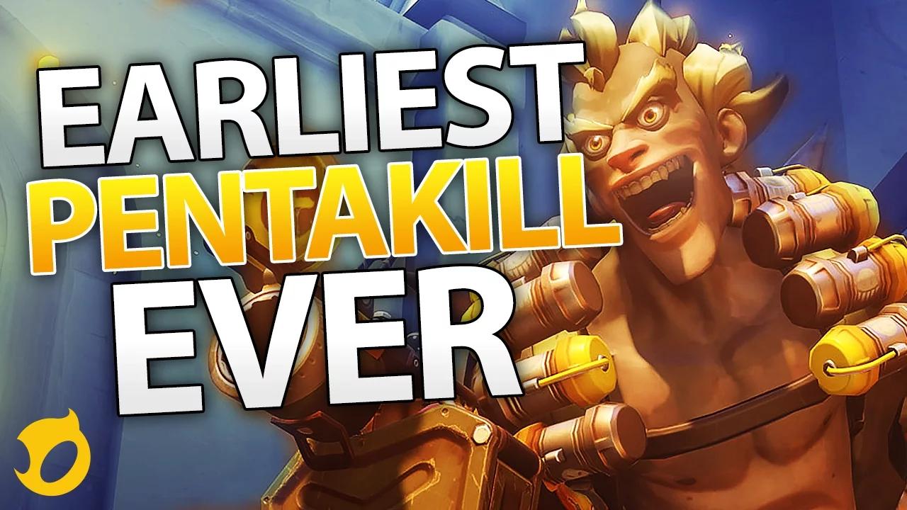 Junkrat mine + grenade spam = earliest pentakill ever thumbnail