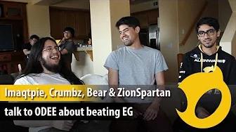 Imaqtpie, Crumbz, Bear & ZionSpartan talk to ODEE about beating EG thumbnail