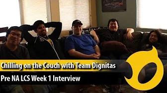 Chilling on the couch with Team Dignitas: Pre NA LCS Week 1 Interview thumbnail