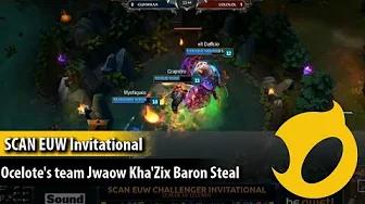 SCAN EUW Invitational: Ocelote's team Jwaow Kha'Zix Baron Steal thumbnail