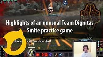 Highlights of an unusual Team Dignitas Smite practice game thumbnail