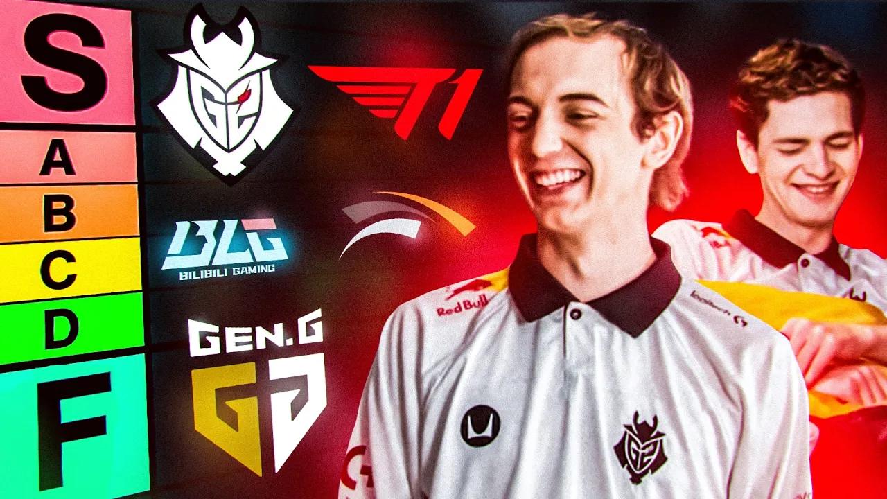 G2 VS T1 WORLDS FINAL?? | Worlds Tier List thumbnail