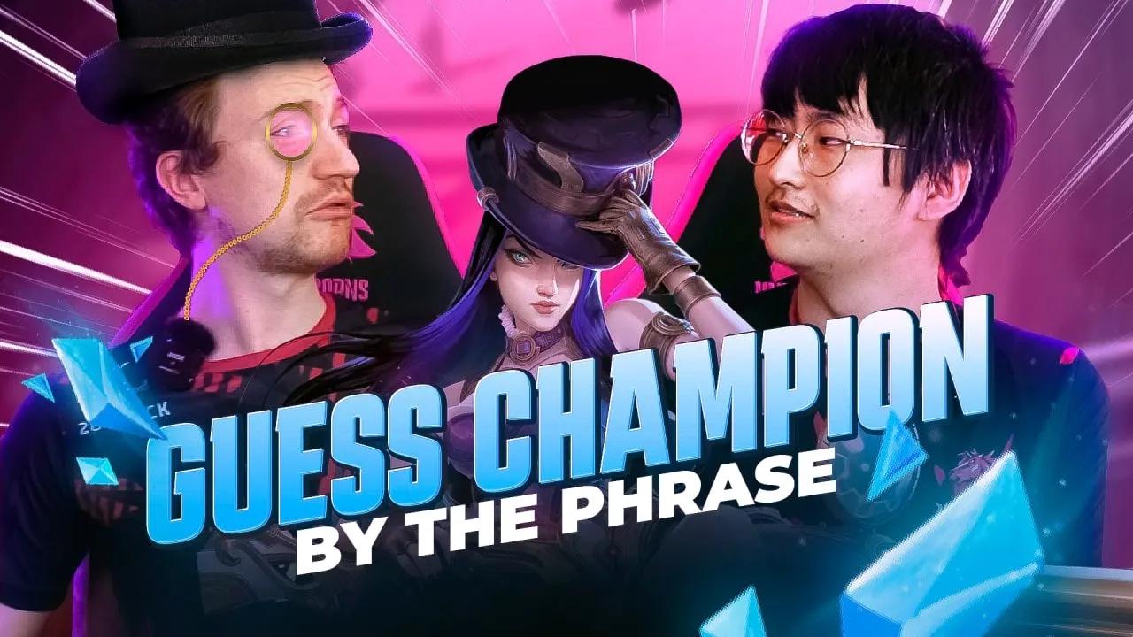 "Improve your skills! Then find me again" | Guess the Champion PART ONE with SHEEPY & RUBY thumbnail