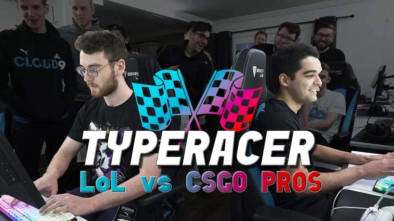 Which Pros can type the fastest? - Cloud9 LoL vs CS:GO Typing Challenge! thumbnail