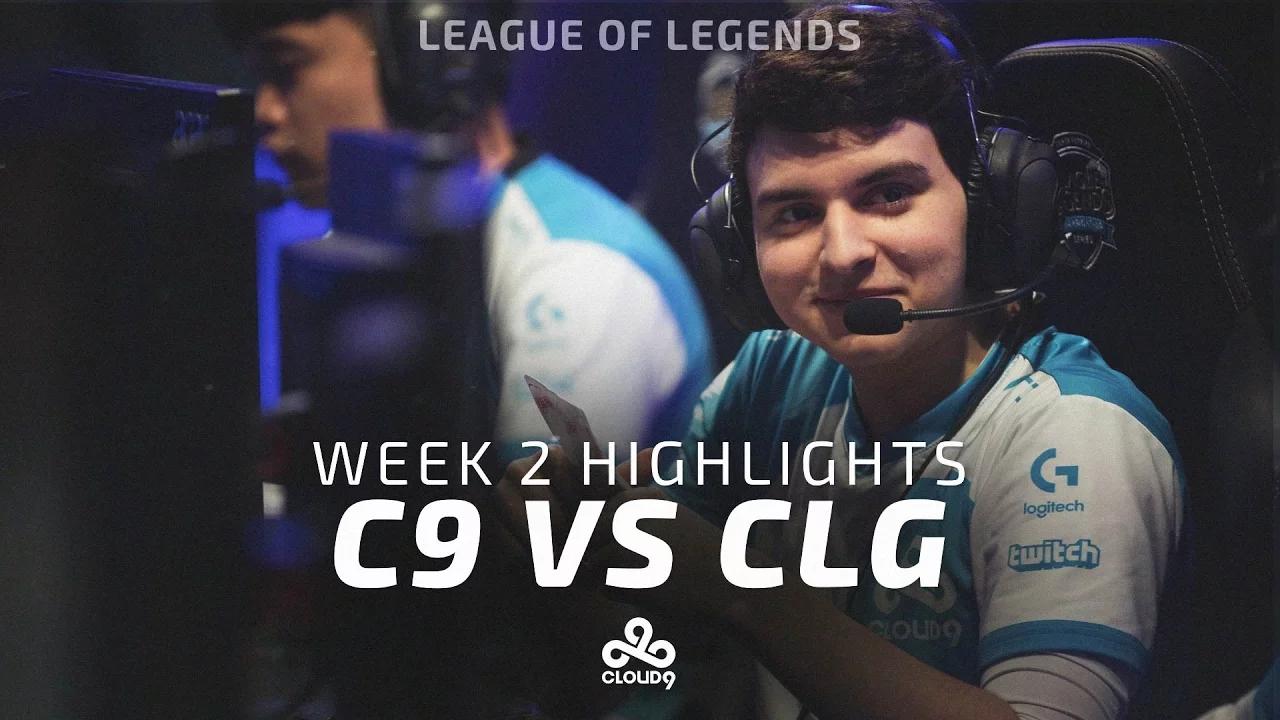 Cloud9 LoL - LCS Week 2 | Cloud9 vs CLG Highlights (2017) thumbnail