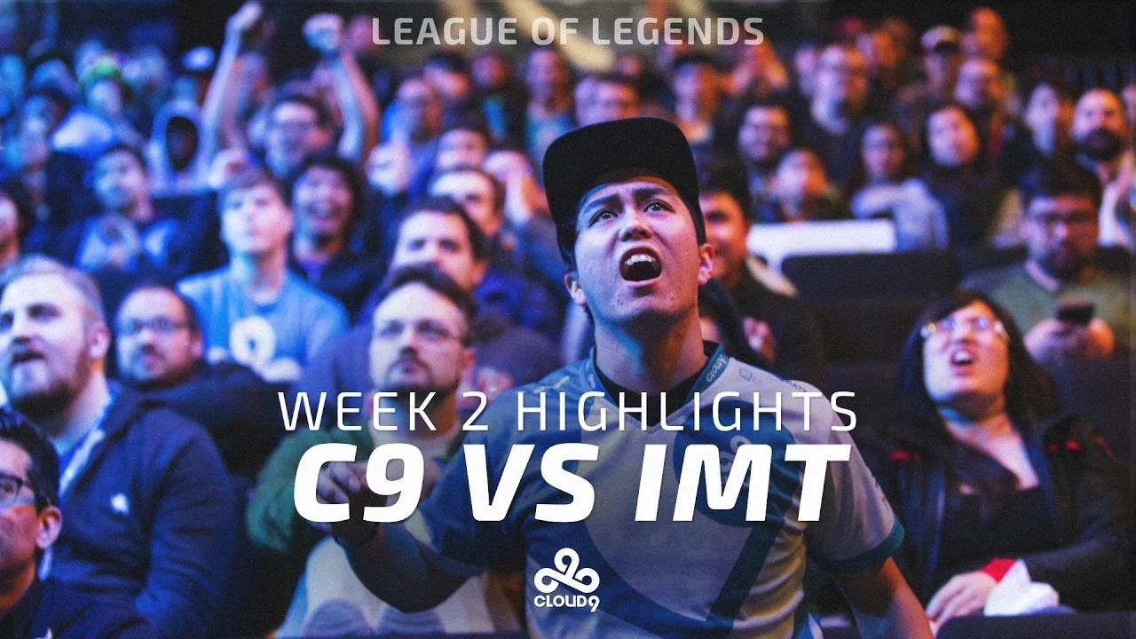 Cloud9 LoL - LCS Week 2 | Cloud9 vs Immortals Highlights (2017) thumbnail