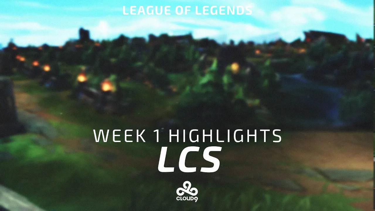 Cloud 9 LoL - Week 1 LCS Highlights thumbnail