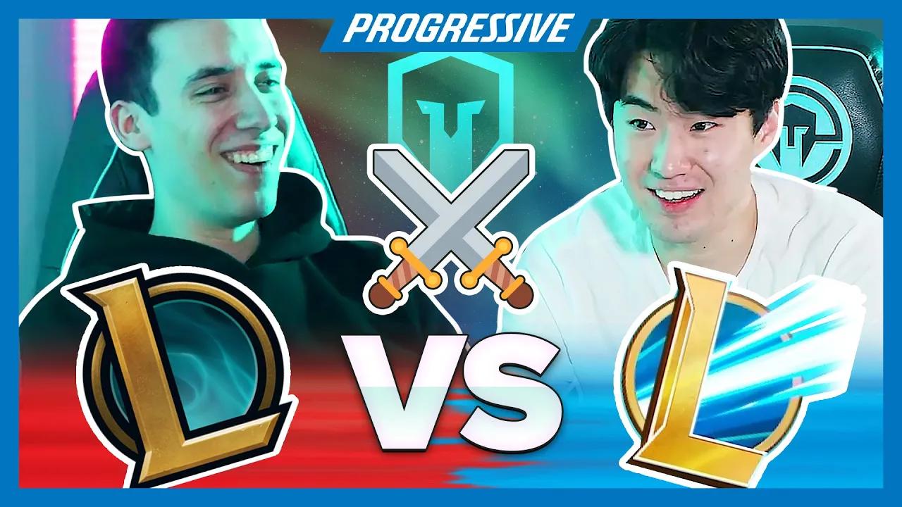 HOON vs. POWEROFEVIL | Midlane SHOWDOWN presented by Progressive | Wild Rift Pro vs League Pro thumbnail