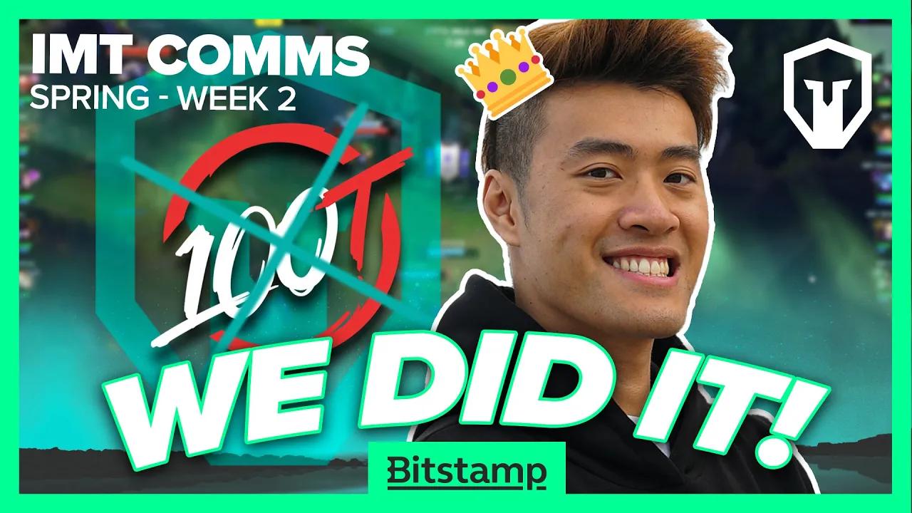 Behind Our HUGE Win vs. 100T | IMT LCS Comms presented by Bitstamp thumbnail