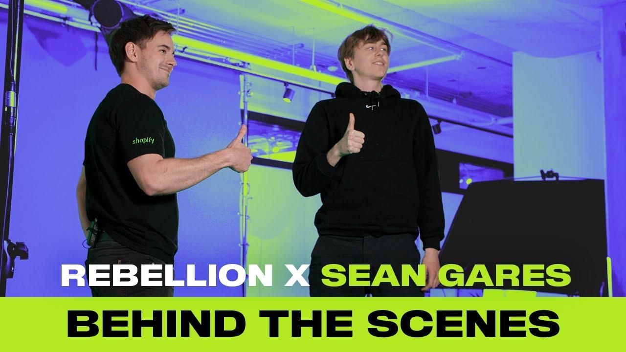 Sean Gares X Shopify Rebellion | Behind the Scenes Announcement and Not Hot Ones thumbnail