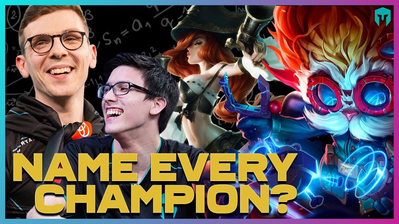 CAN YOU NAME EVERY CHAMPION? | IMMORTALS thumbnail