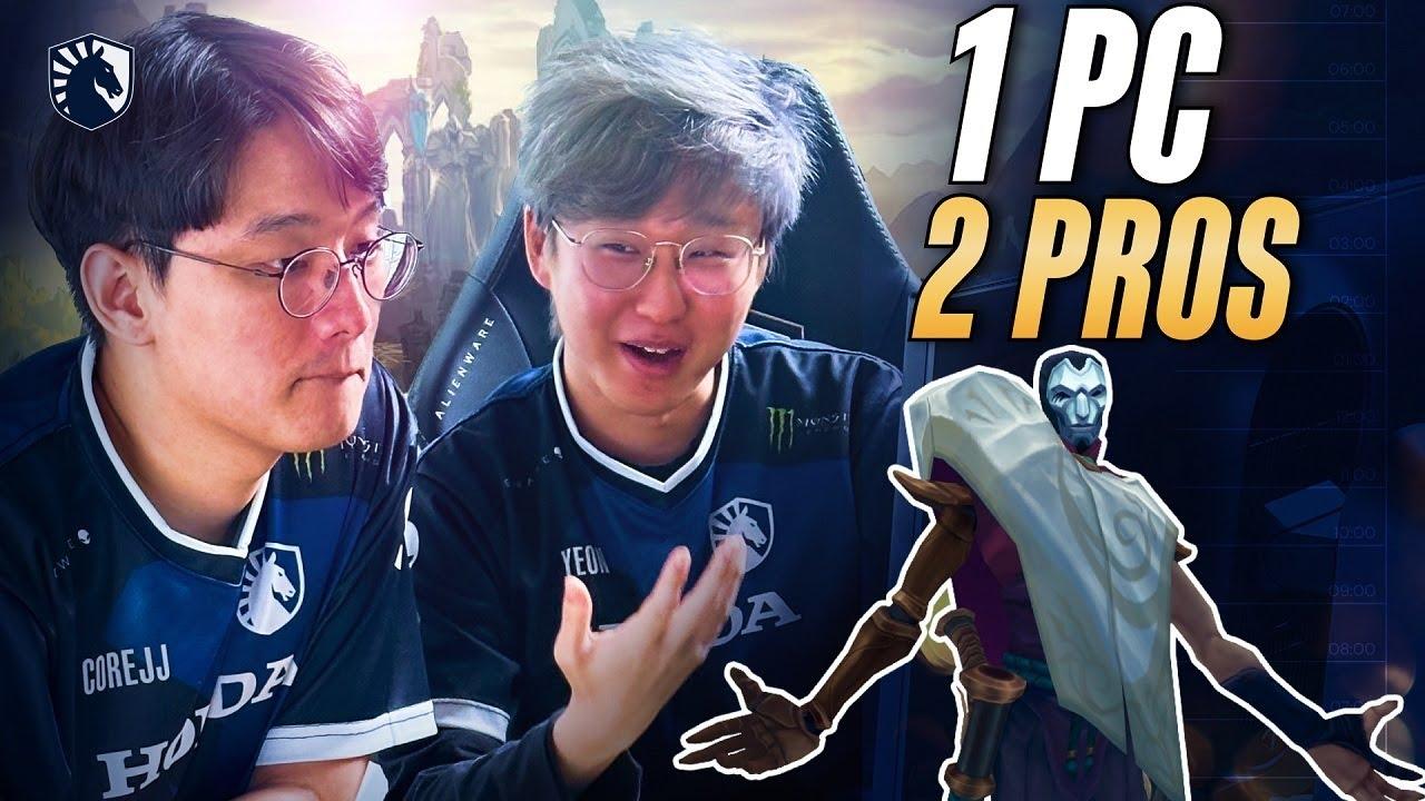 CoreJJ and Yeon play tandem mode LoL thumbnail