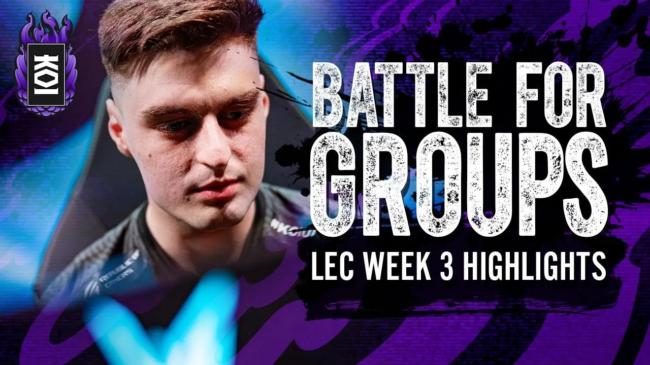 BATTLE FOR GROUPS | KOI Highlights LEC Week 3 thumbnail