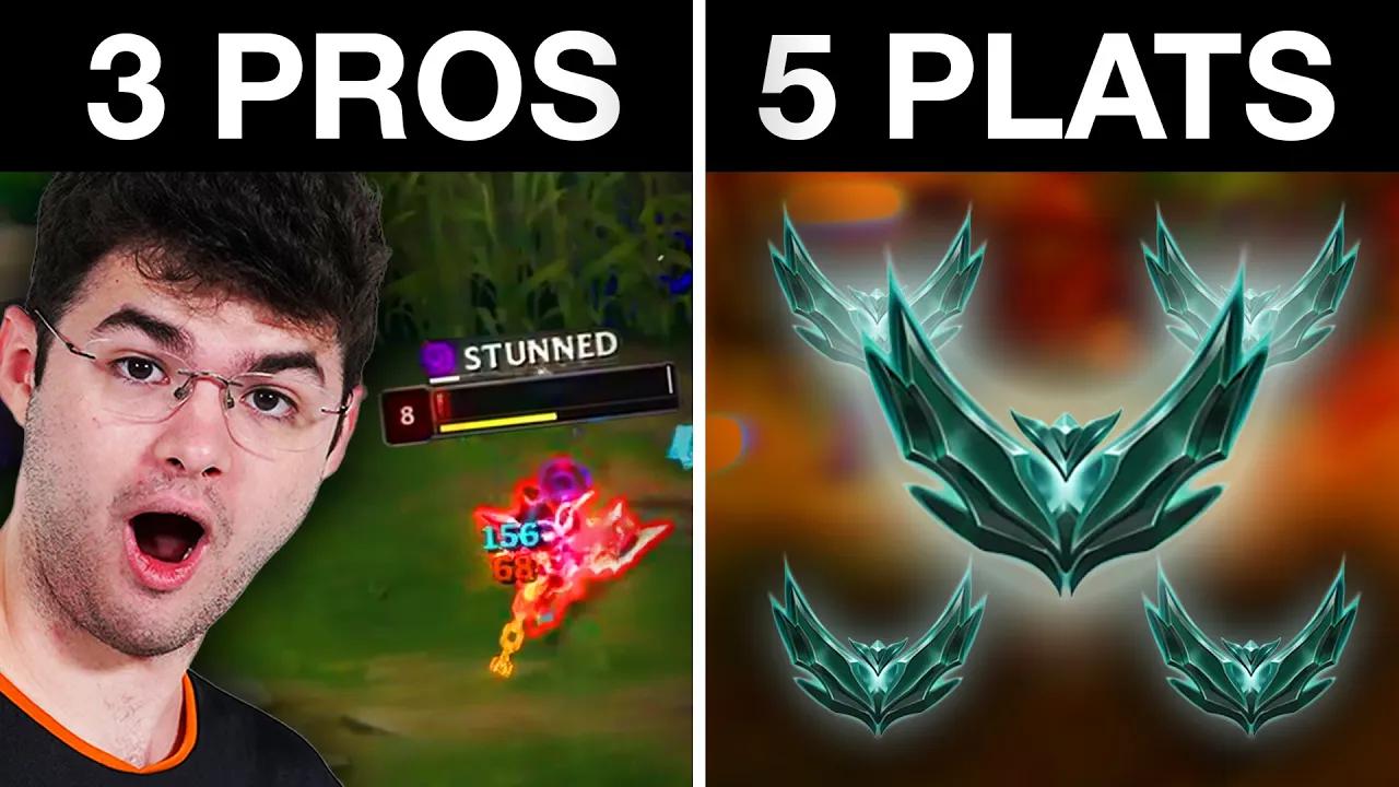 CAN 5 PLATINUM PLAYERS BEAT 3 LEAGUE PROS? thumbnail