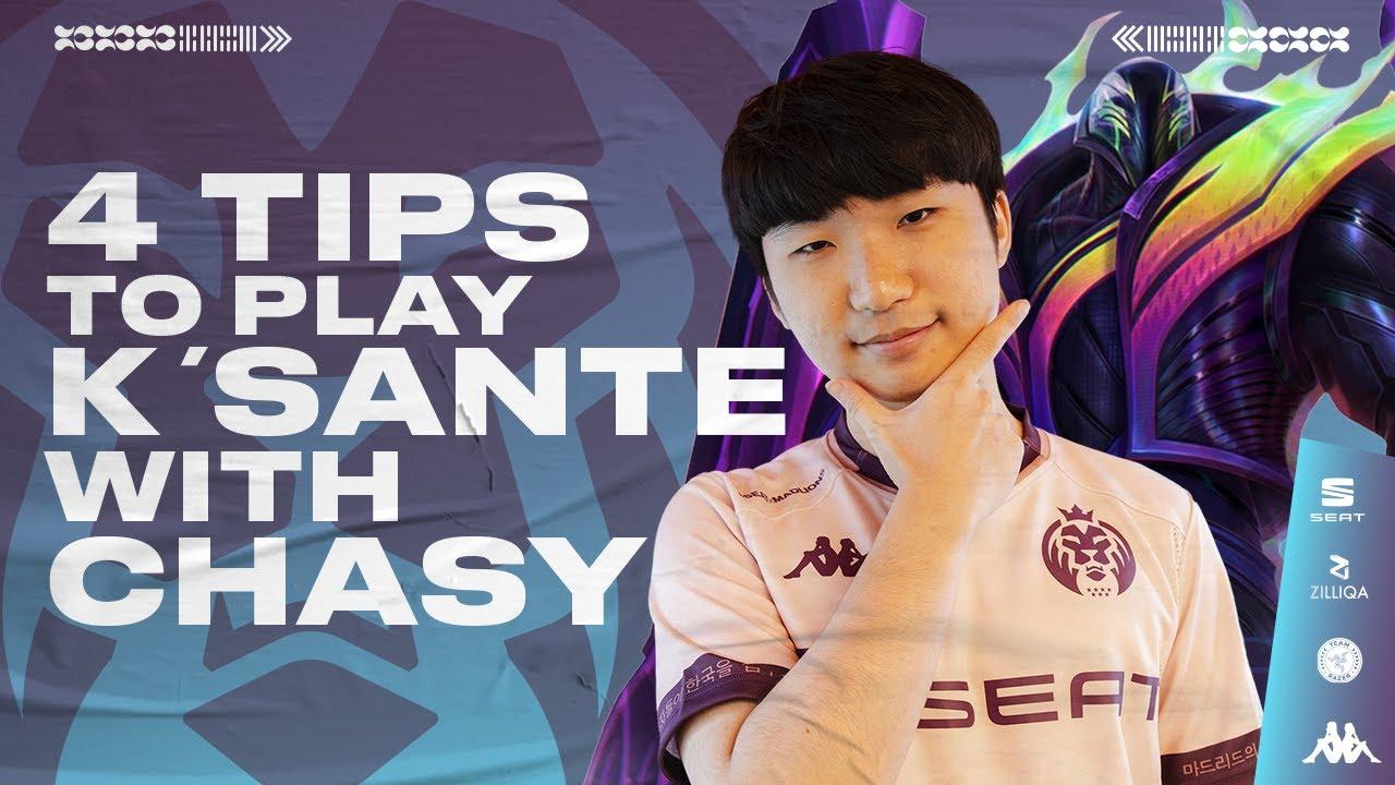 Do this to play K'Sante like a pro | Chasy's 4 Tips to get better at LoL thumbnail