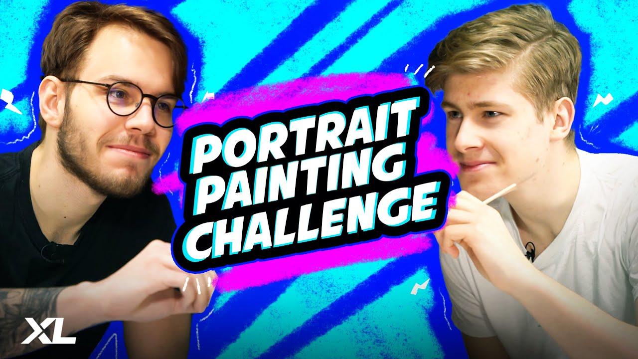 YO WHAT ARE THOSE?! | PAINTING CHALLENGE W/ PATRIK AND MARKOON thumbnail