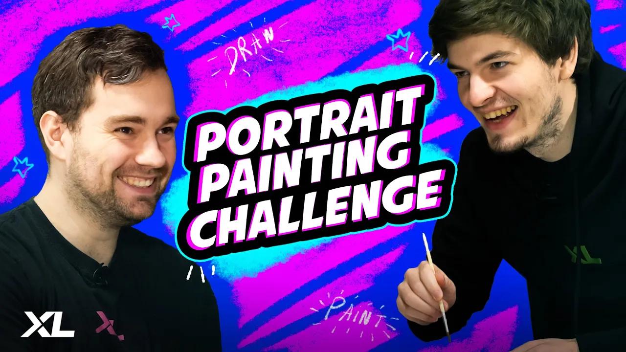 HE MADE HIM LOOK LIKE A WHAT?! | PAINTING CHALLENGE W/ MIKYX AND JOEY thumbnail