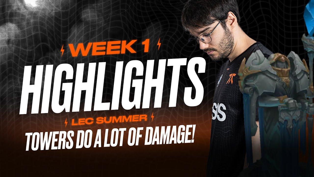 TURRETS ARE TOO OP! | LEC Highlights Summer 2022 Week 1 thumbnail