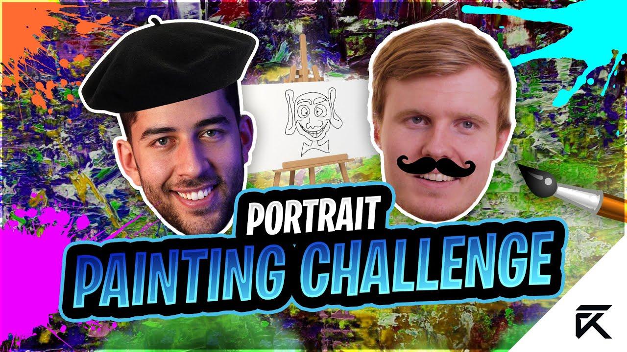 He's an Angry Painter | Portrait Painting Challenge ft. Hatrixx & Swiffer thumbnail