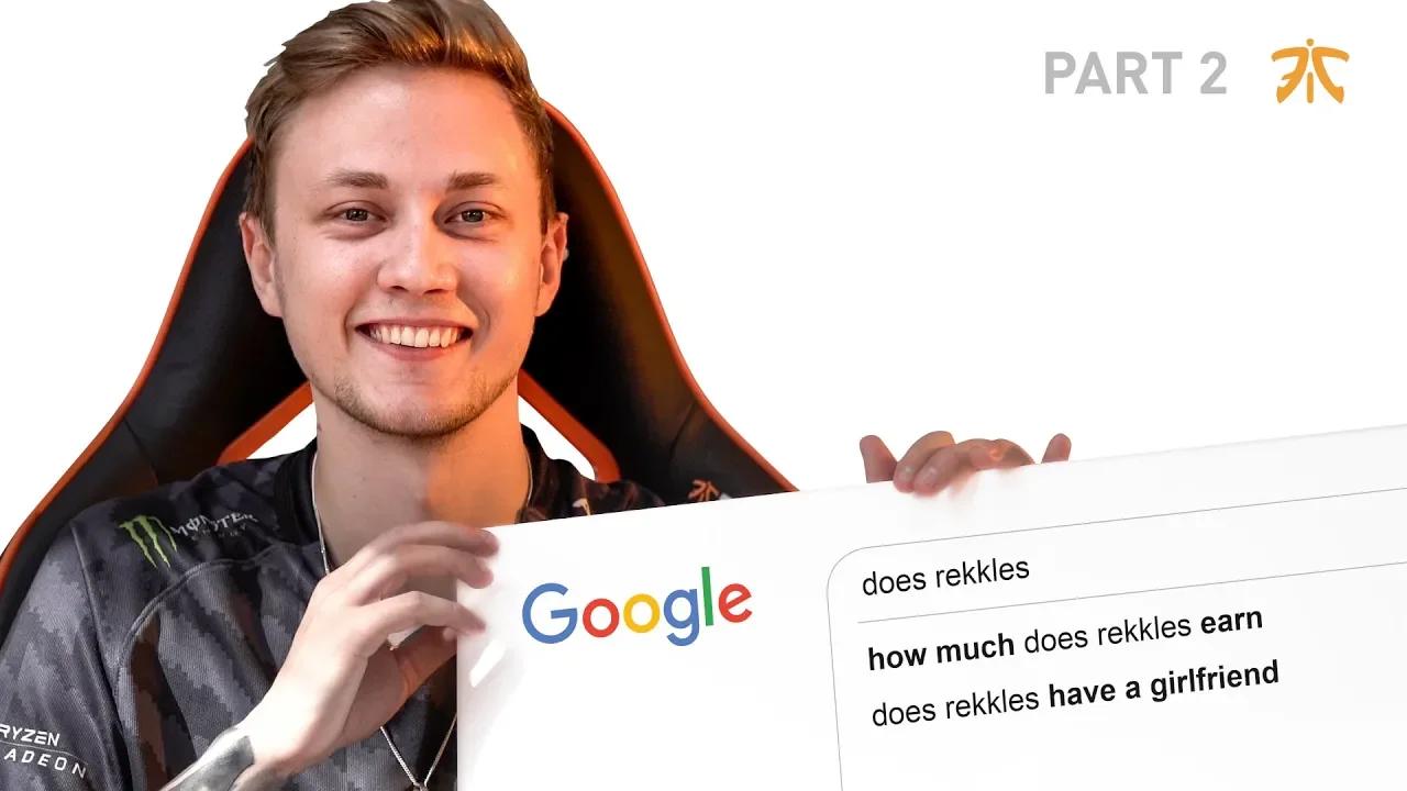 How much does Rekkles make? | Rekkles Answers Most Googled Questions - Part 2 thumbnail