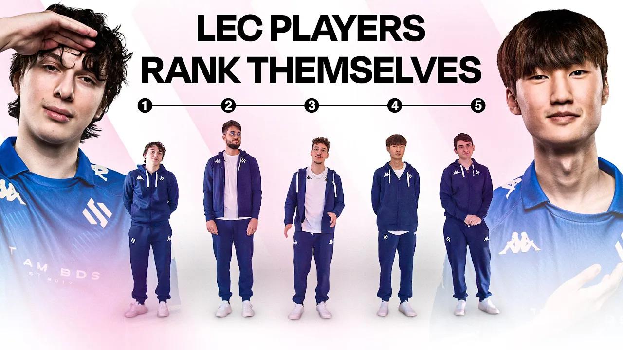 LEAGUE OF LEGENDS PLAYERS RANK THEMSELVES thumbnail