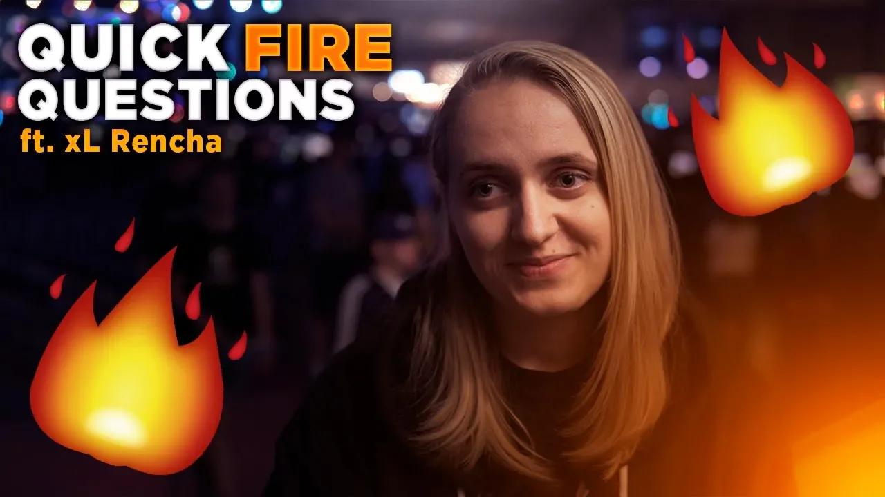 RENCHA WOULD EAT WHAT?!?! | xL LADIES LEAGUE OF LEGENDS | QUICKFIRE QUESTIONS AT DREAMHACK DHS thumbnail