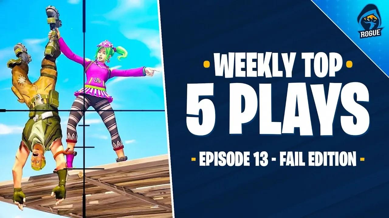 Rogue Fortnite Top 5 Plays | Episode 13: Fail Edition thumbnail