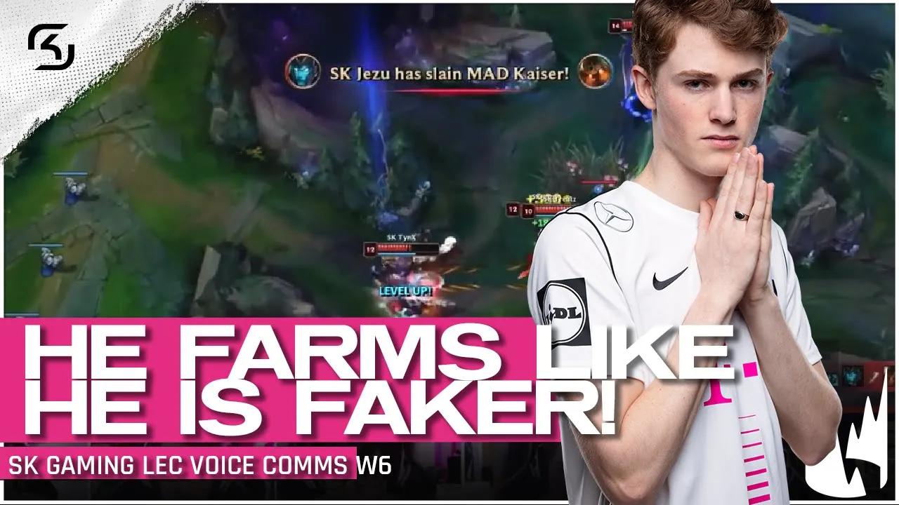 "He is CS'ing like he is FAKER!" | SK GAMING VOICE COMMS LEC SPRING W6 thumbnail