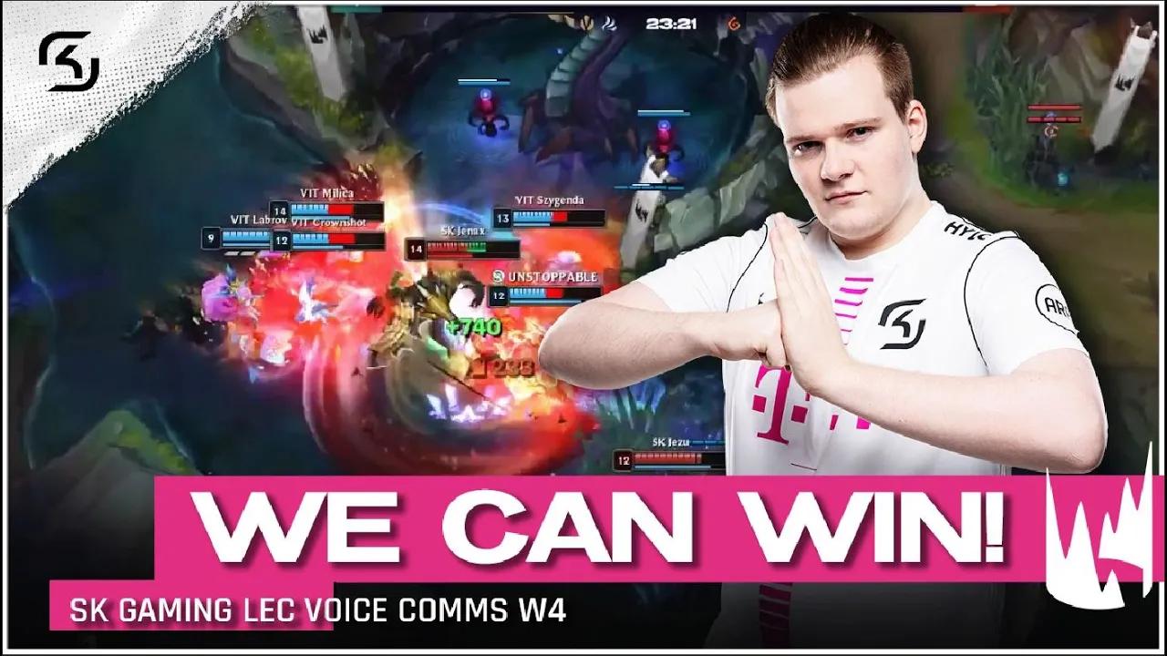 WE CAN WIN!? | SK GAMING VOICE COMMS LEC SPRING W4 thumbnail