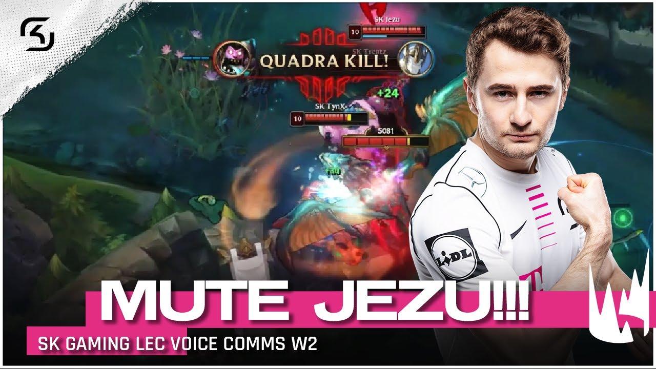 "I MUTE JEZU!" | SK GAMING VOICE COMMS LEC SPRING W2 thumbnail