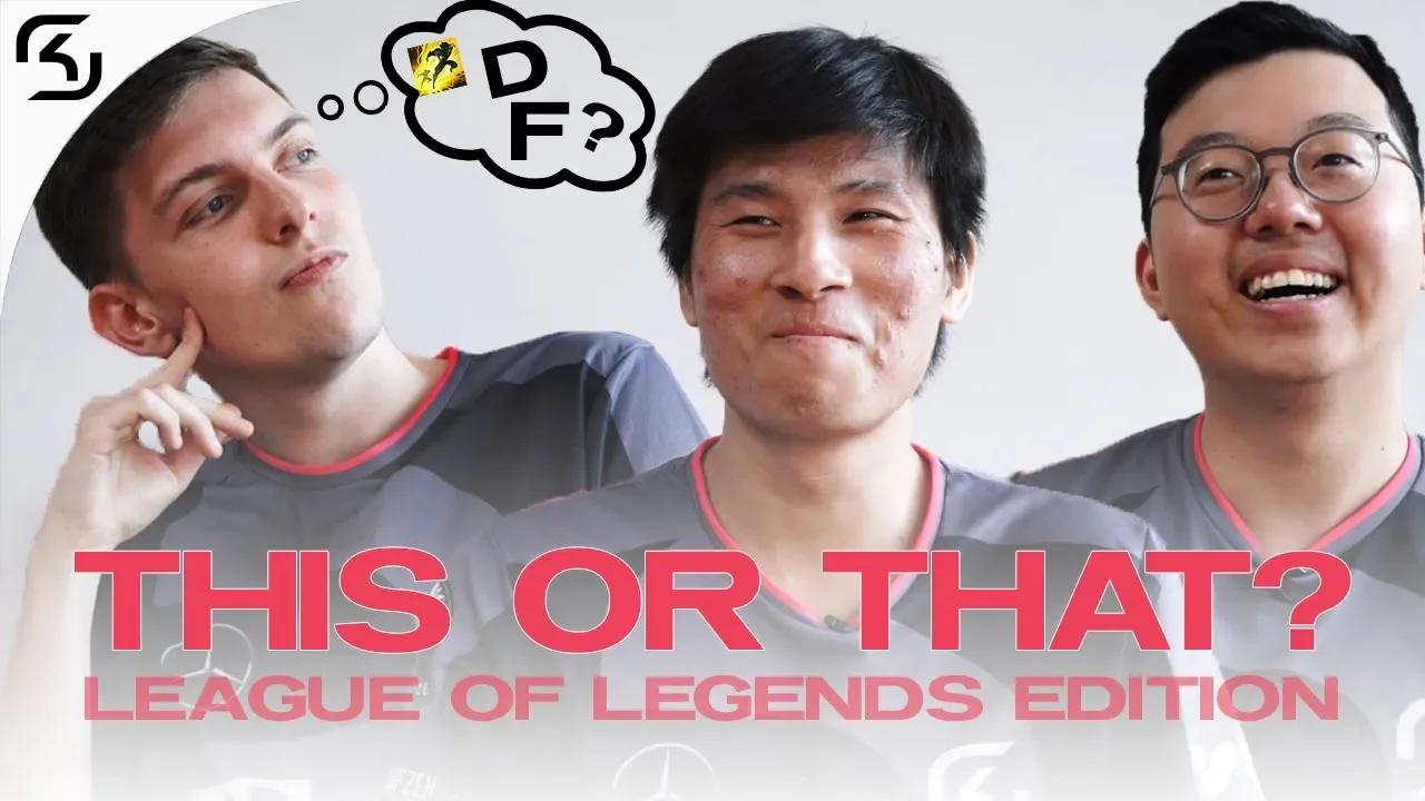 THIS OR THAT? CHALLENGE | SK LEAGUE OF LEGENDS thumbnail