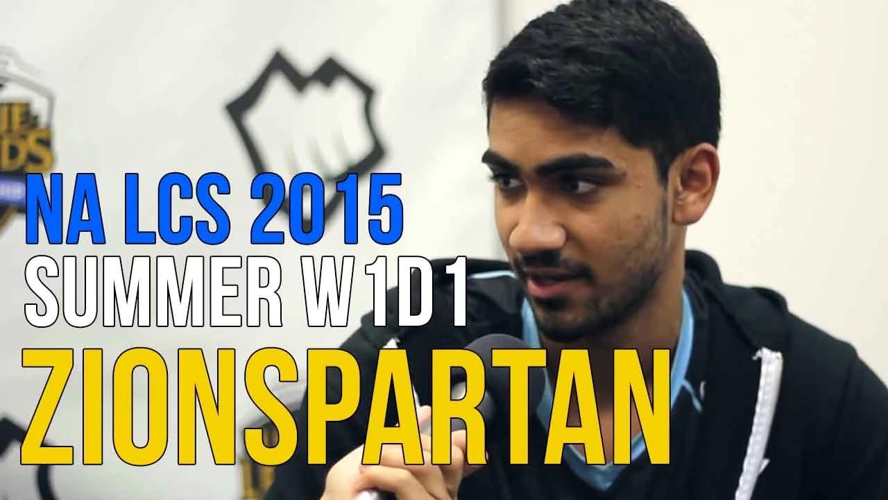 NA LCS 2015: ZionSpartan - "Rob sucks at doing interviews." thumbnail