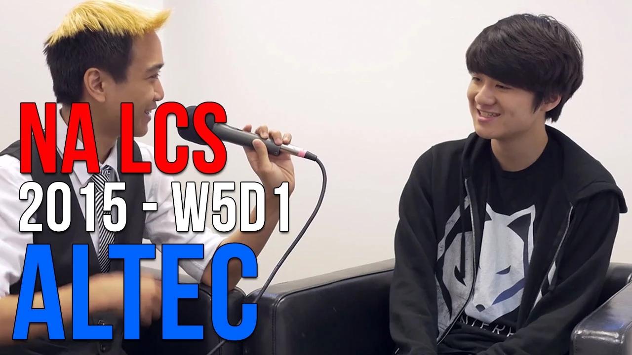 NA LCS 2015: Altec "I definitely wanted to play against Piglet..." thumbnail