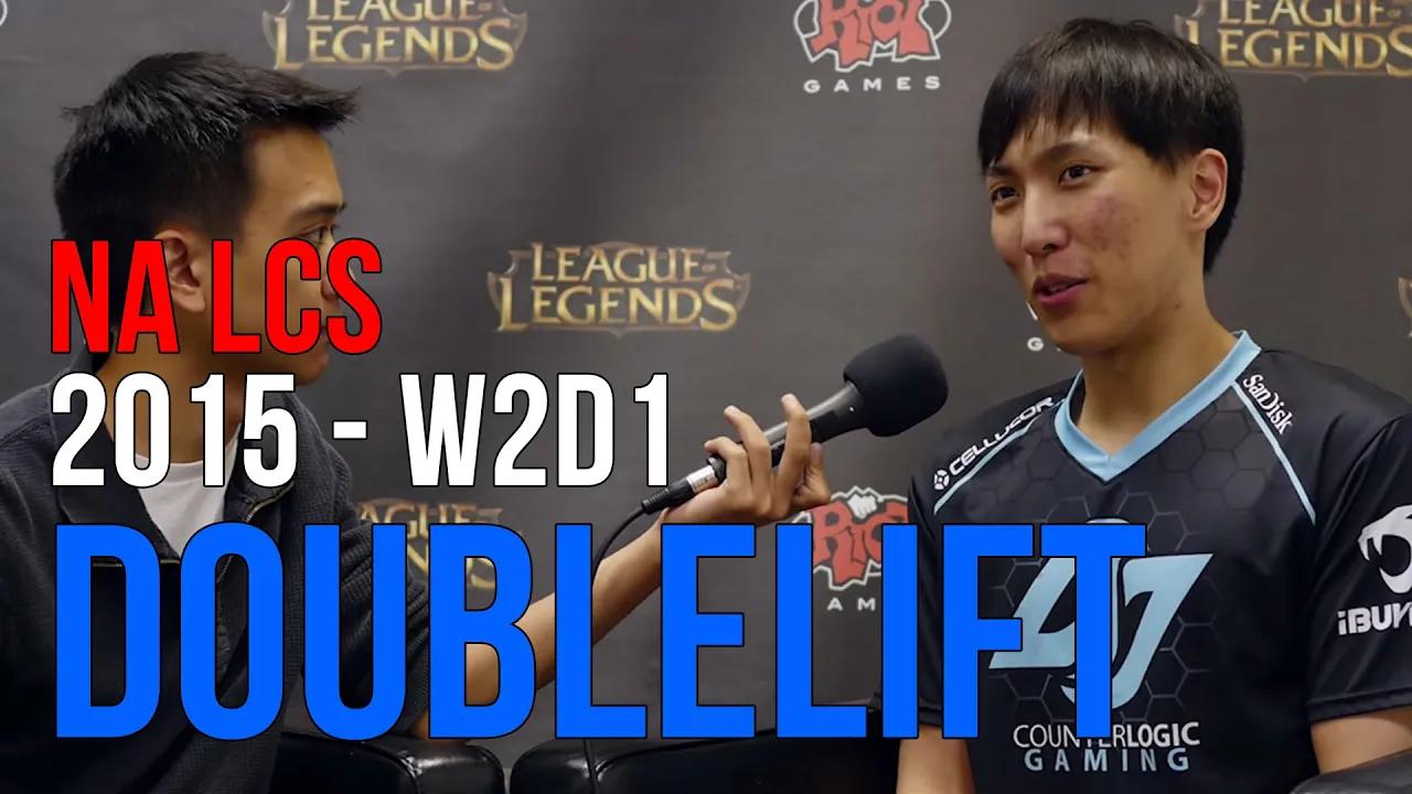 NA LCS 2015: DoubleLift "Me and Forg1ven are the top 2 western AD's right now." thumbnail