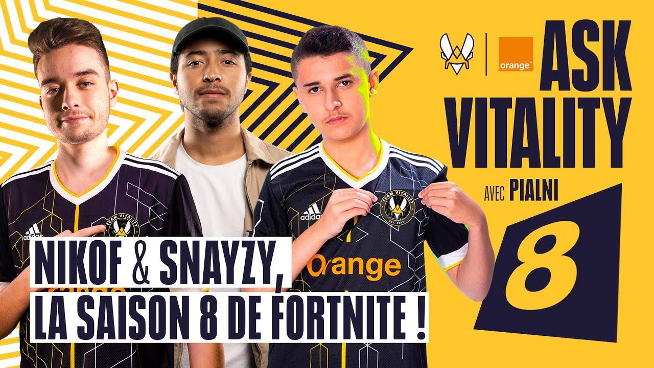 Nikof et Snayzy donnent leurs avis sur la saison 8 de Fortnite ! Ask Vitality Rush Esport thumbnail