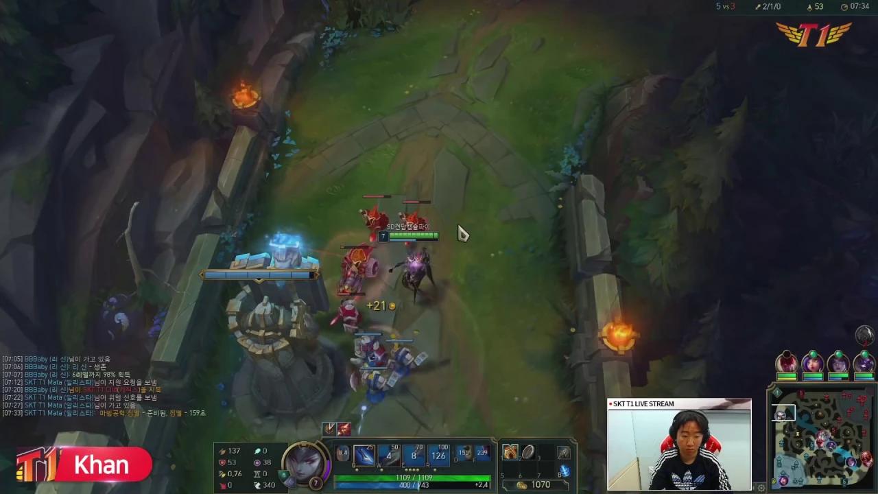 [18.12.12] 피부과 다녀온 칸! 얼굴도 잘생겼어 한타도 잘해! (탑 카밀) [Khan's Full] thumbnail