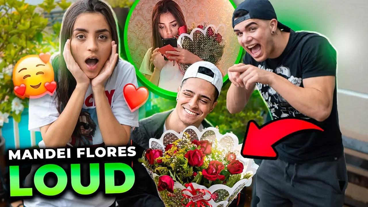 ASSUMIRAM?! ELA RECEBEU FLORES COM O NOME DELE NA LOUD!! thumbnail