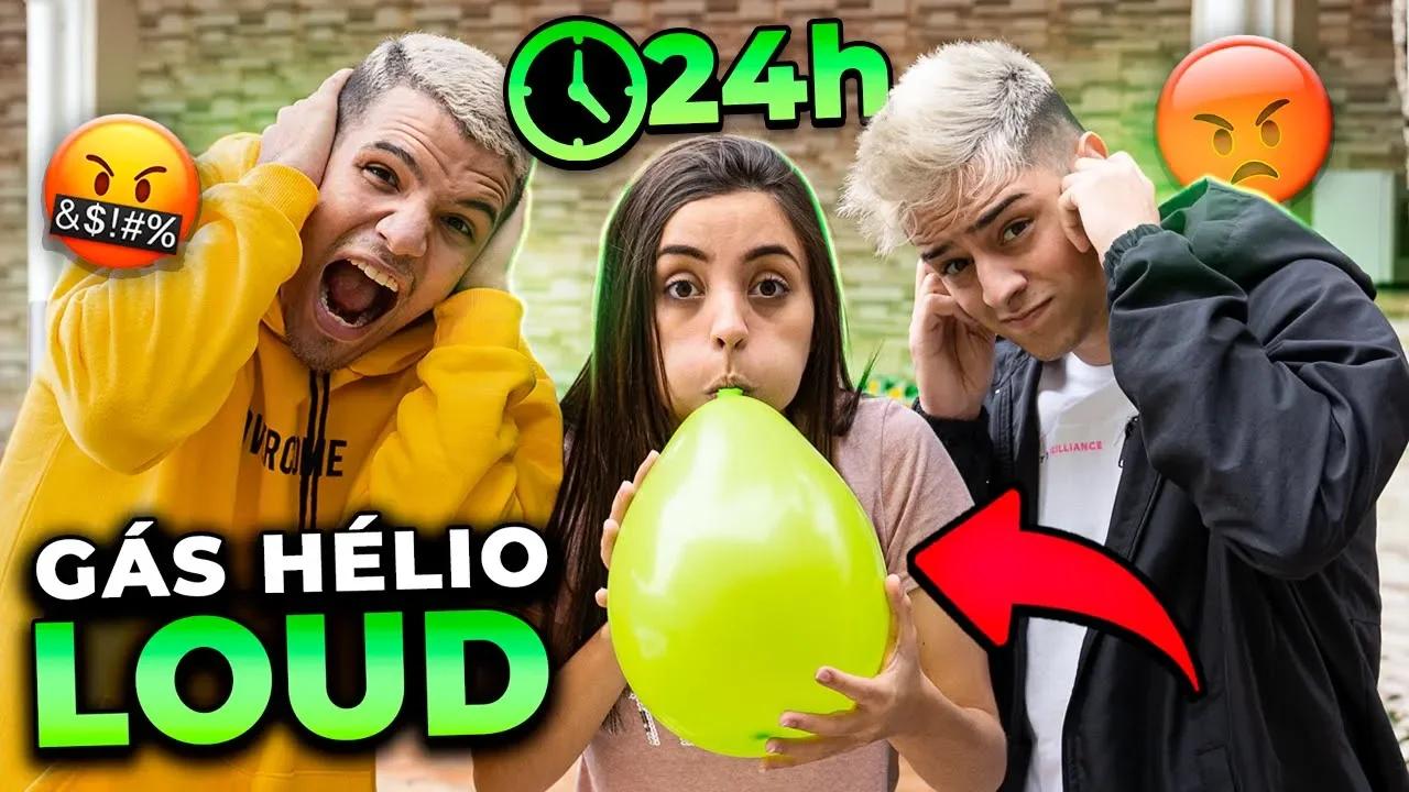 INSUPORTÁVEL!! 24H FALANDO COM A VOZ FINA DE GÁS HÉLIO NA LOUD!! thumbnail