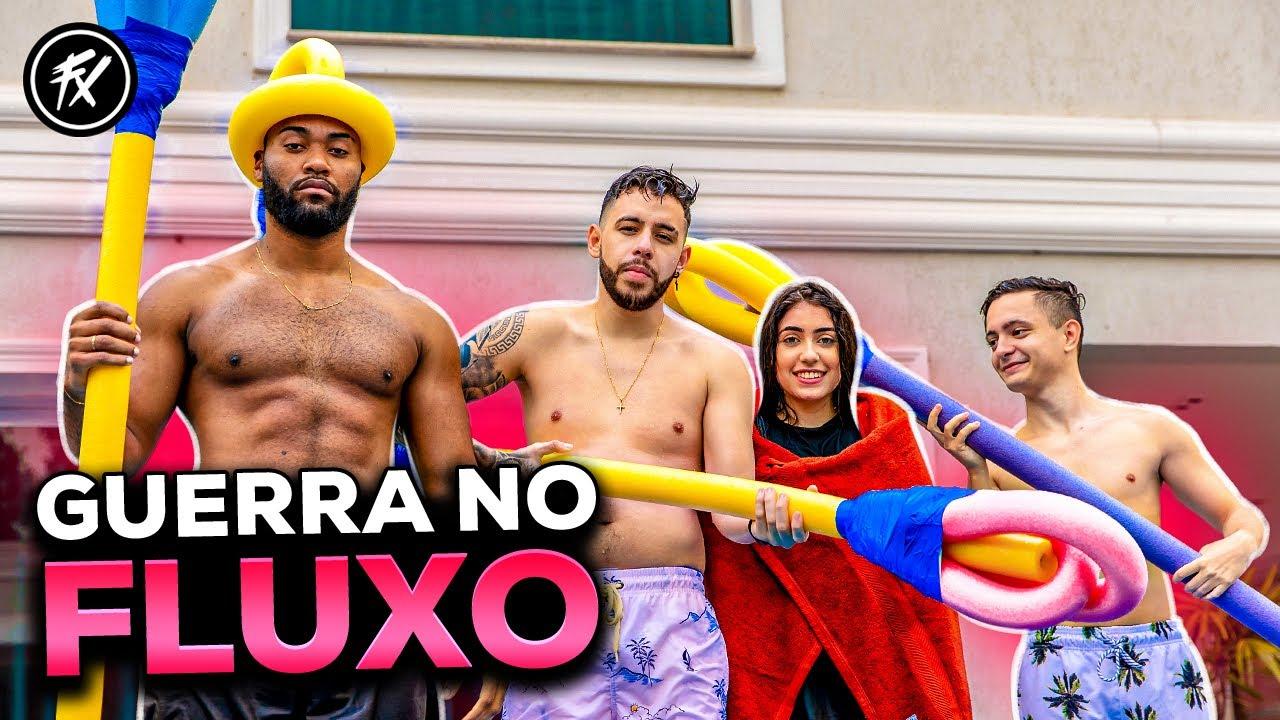 GUERRA INSANA NA PISCINA DO FLUXO! QUEM VENCEU? thumbnail