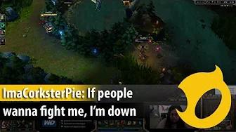 ImaCorksterPie: "If people wanna fight me, I'm down" thumbnail