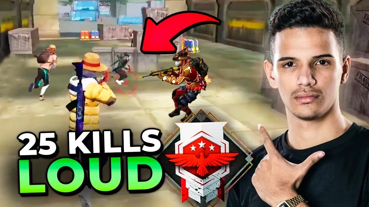 ESTRATÉGIA DE CAMPEONATO?!? LOUD 25 KILLS NA RANQUEADA MESTRE DO FREE FIRE!!! thumbnail