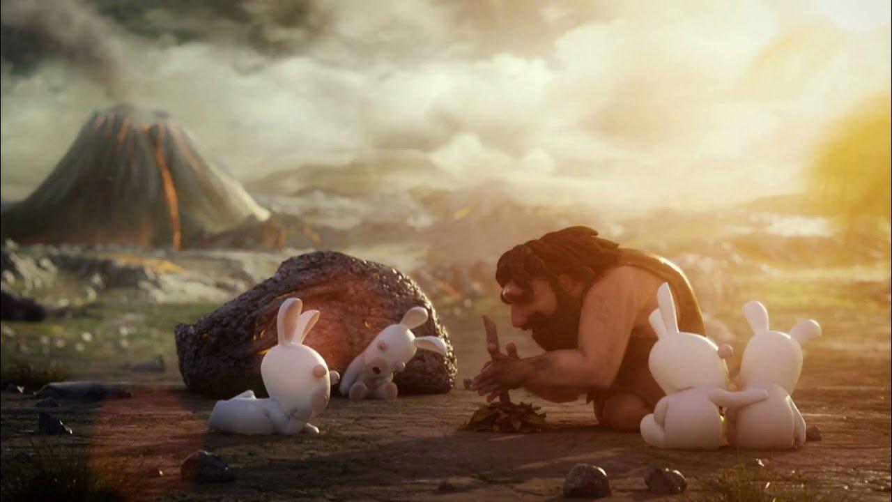 The Lapins Crétins® - Retour vers le Passé : Trailer Préhistoire [FR] thumbnail
