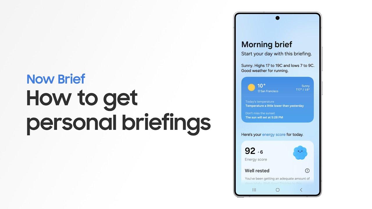 How to use Now Brief | Samsung Galaxy S25 Series thumbnail