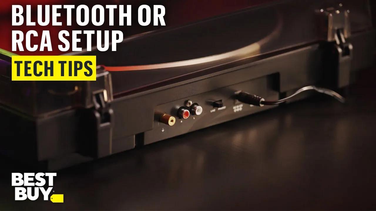 Set Up Bluetooth or RCA on the Victrola Automatic Turntable – Tech Tips from Best Buy thumbnail